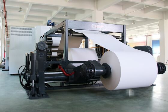 kopen Papier snijmachine Synchroniseer-vliegende vellenmachine Papieren rol naar vellen snijmachine online manufacture