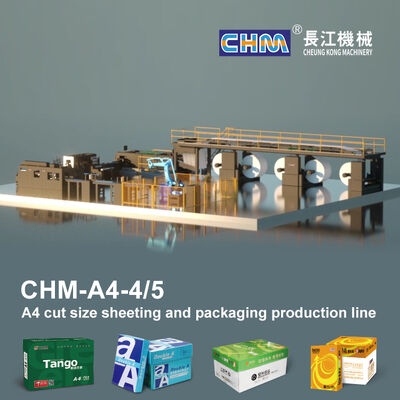 Beli High-Speed A4 Sheeter dengan Max 280m/min Kecepatan Produksi dan ± 0,2mm Keakuratan Pemotongan untuk 5 Rolls A4 Paper Pemotongan online manufacture
