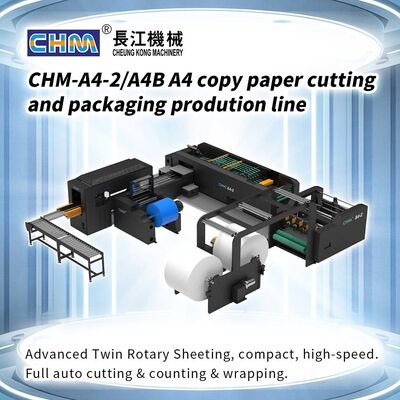Beli Mesin pemotong dan pembungkus kertas A4 berkecepatan tinggi Output 10 Reams / Min Mesin produksi kertas A4 Chm online manufacture