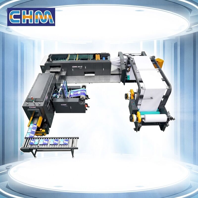 Compact A4 Copy Paper Sheeting And Packing Production Line Making Machines